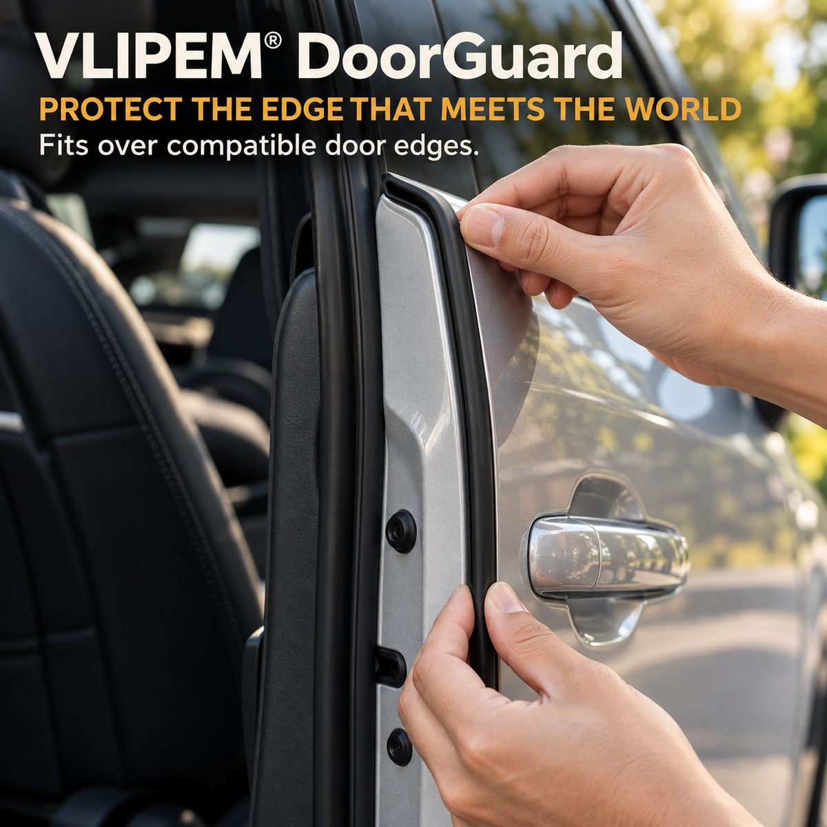 VLIPEM® DoorGuard Car Door Edge Protector for Minor Bumps