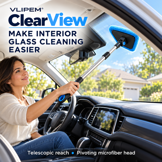 VLIPEM® ClearView Telescopic Interior Windshield Cleaning Tool