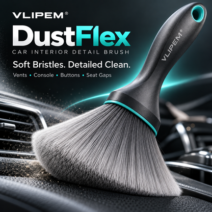 VLIPEM® DustFlex Soft-Bristle Car Interior Detailing Brush
