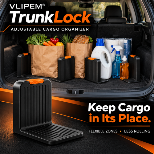 VLIPEM® TrunkLock Adjustable Trunk Organizer for Bags & Tools