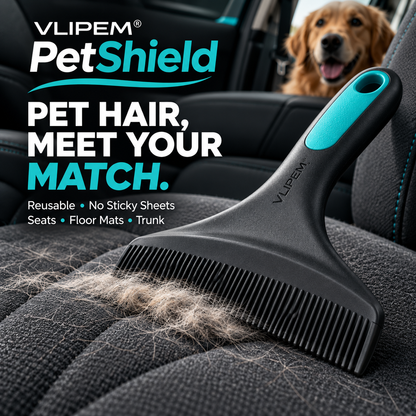 VLIPEM® PetShield Reusable Pet Hair Remover for Car Seats & Mats