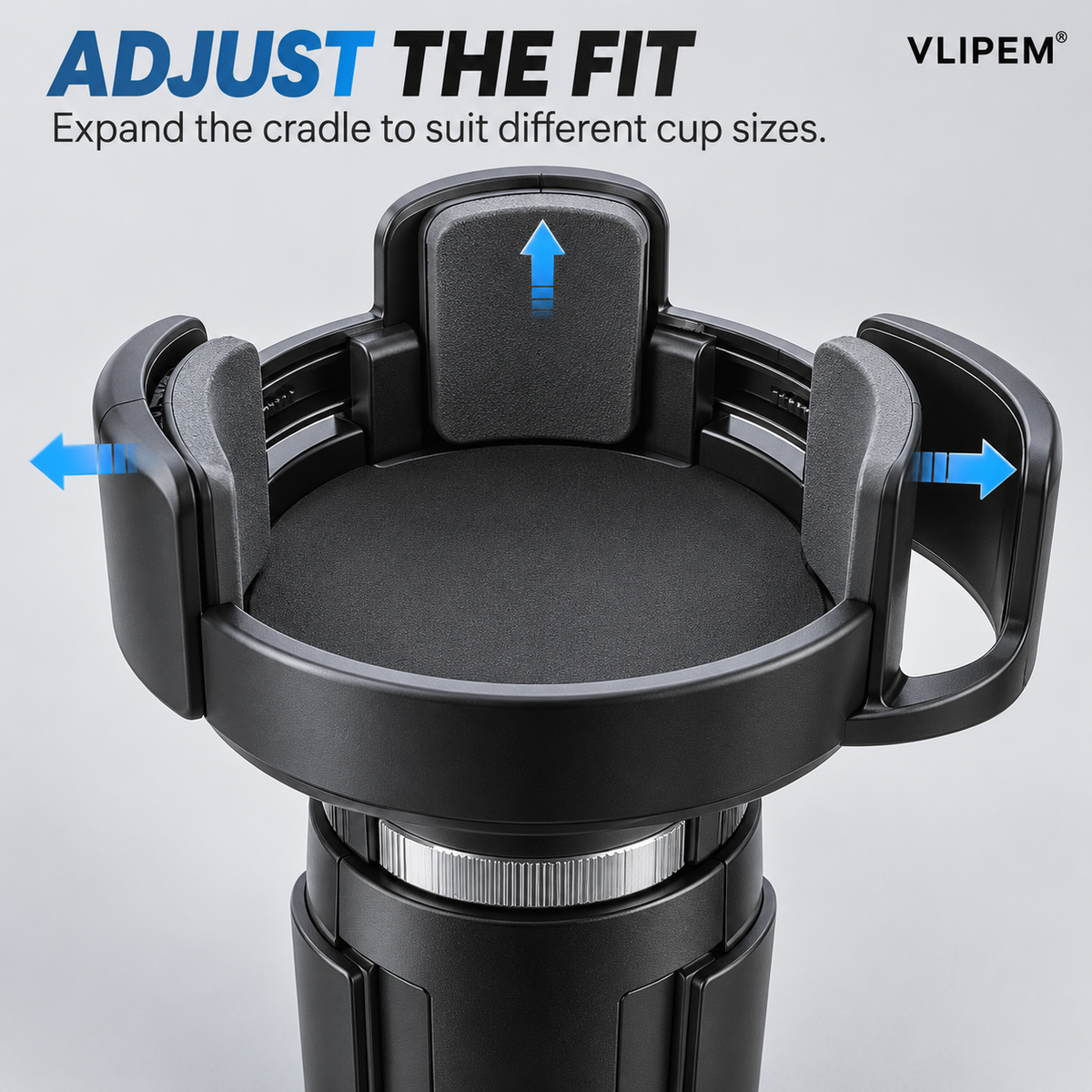 VLIPEM® CupNest Expandable Car Cup Holder for Bottles & Tumblers