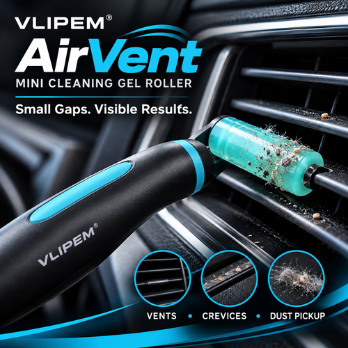 VLIPEM® AirVent Mini Gel Roller for Car Vents & Tight Crevices