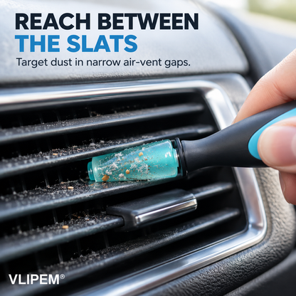 VLIPEM® AirVent Mini Gel Roller for Car Vents & Tight Crevices