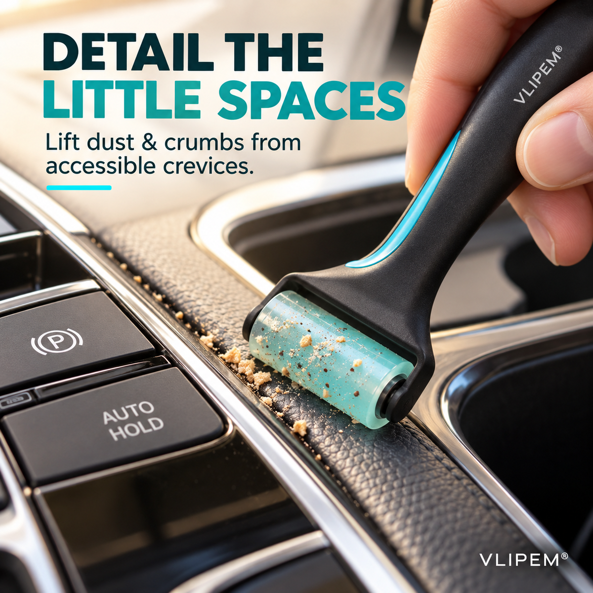 VLIPEM® AirVent Mini Gel Roller for Car Vents & Tight Crevices
